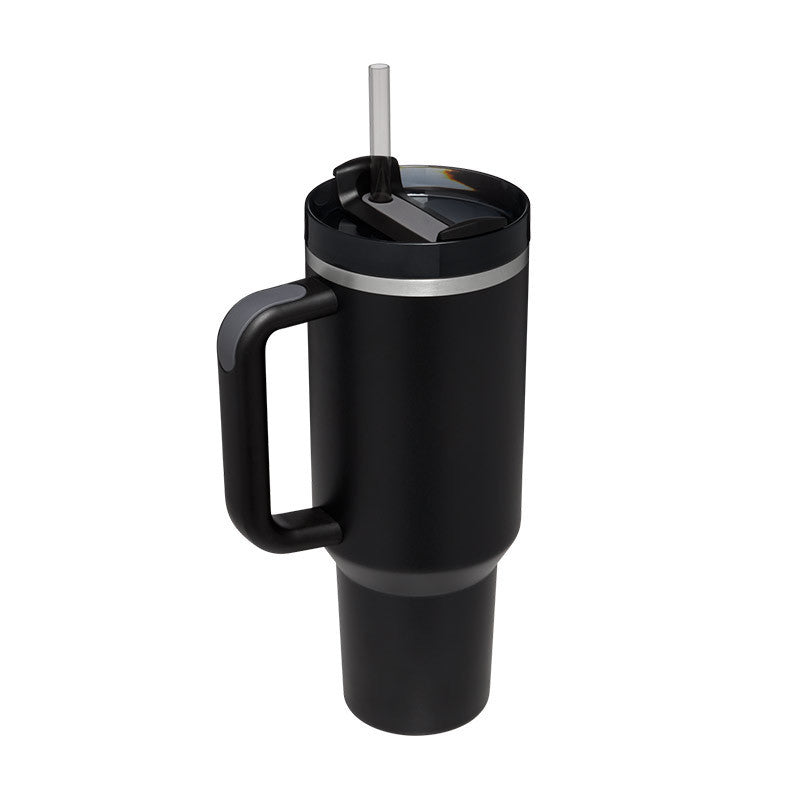 Hot&Cold Pro Termosmugg med Handtag och Sugrör i Rostfritt Stål
